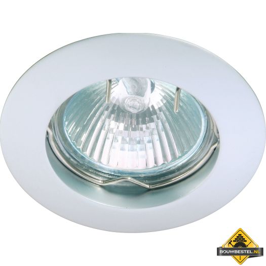 Deluna aluminium-inbouwspot ALU vast chroom mat, 50 W