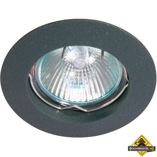 Deluna aluminium-inbouwspot ALU vast grafiet, 50 W
