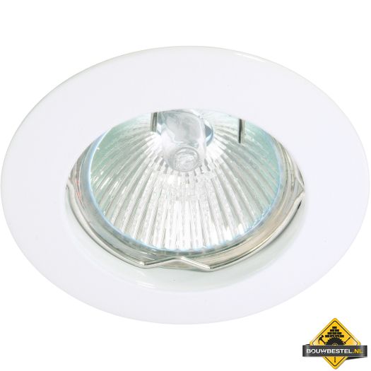 Deluna aluminium-inbouwspot ALU vast wit, 50 W