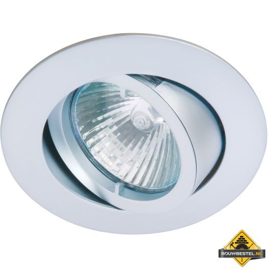Deluna Aluminium-inbouwspot BAJONETT kantelbaar chroom mat, 50 W