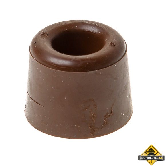 Deurbuffer / deurstop bruin 25mm