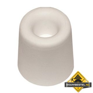 Deurbuffer / deurstop rubber wit 100mm
