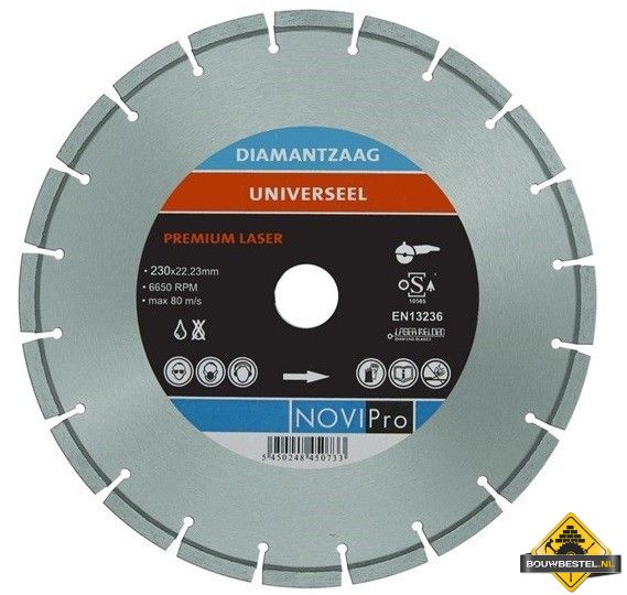 Bouwbestel diamantschijf universeel asgat 22.23 230mm