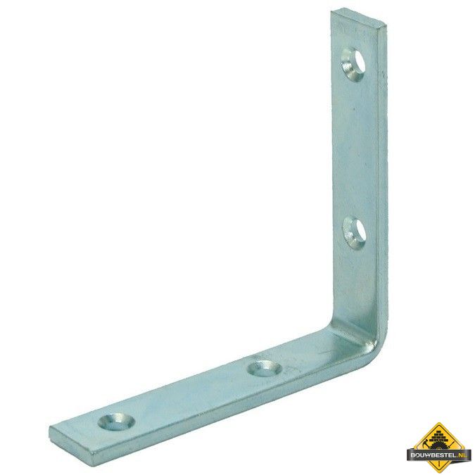 Dorpelhoek Zwaar 150x150mm 25x5 Electrolytisch verzinkt - per stuk