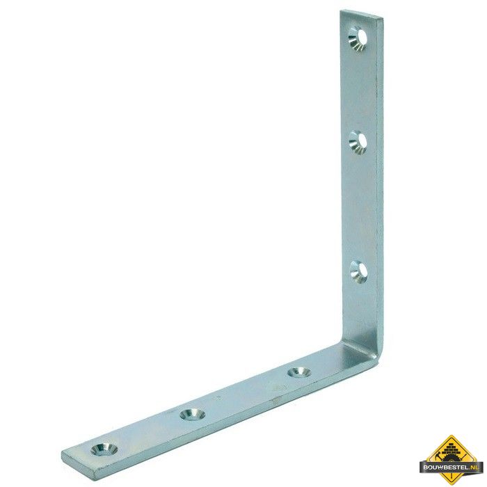 Dorpelhoek Zwaar 175x175mm 25x5 Electrolytisch Verzinkt - per stuk