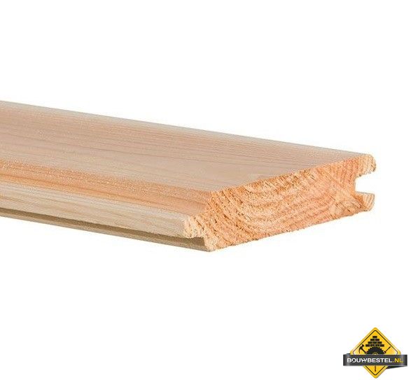 Douglas Blokhutprofiel Gedroogd 28x145x4000mm