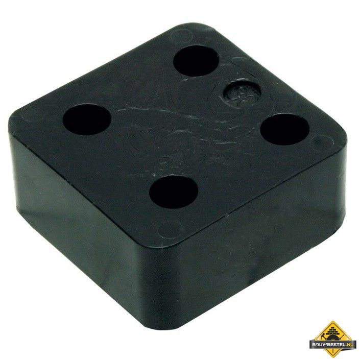 GB Drukplaatjes / Stelplaatjes Zwart Zonder Sleuf 70X70X30 - 48 stuks