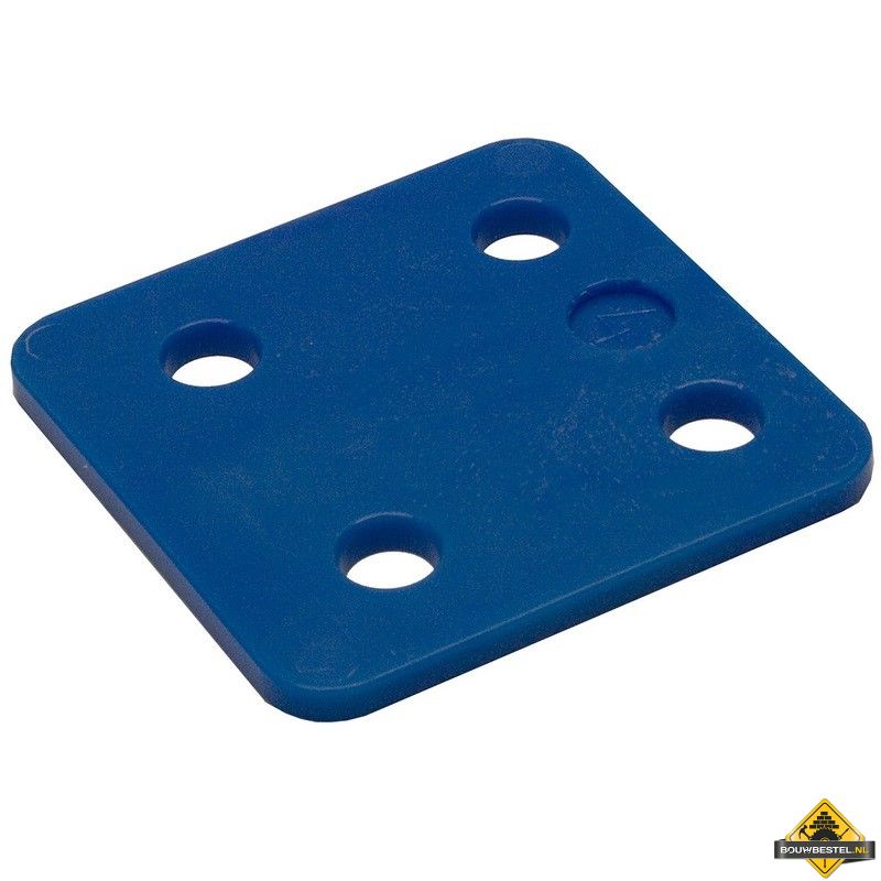 GB Drukplaatjes / Stelplaatjes Blauw Zonder Sleuf 70X70X4 - 48 stuks