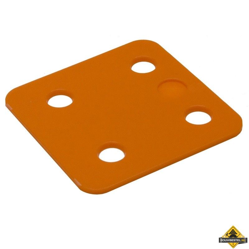 GB Drukplaatjes / Stelplaatjes Oranje Zonder Sleuf 70X70X2 - 48 stuks
