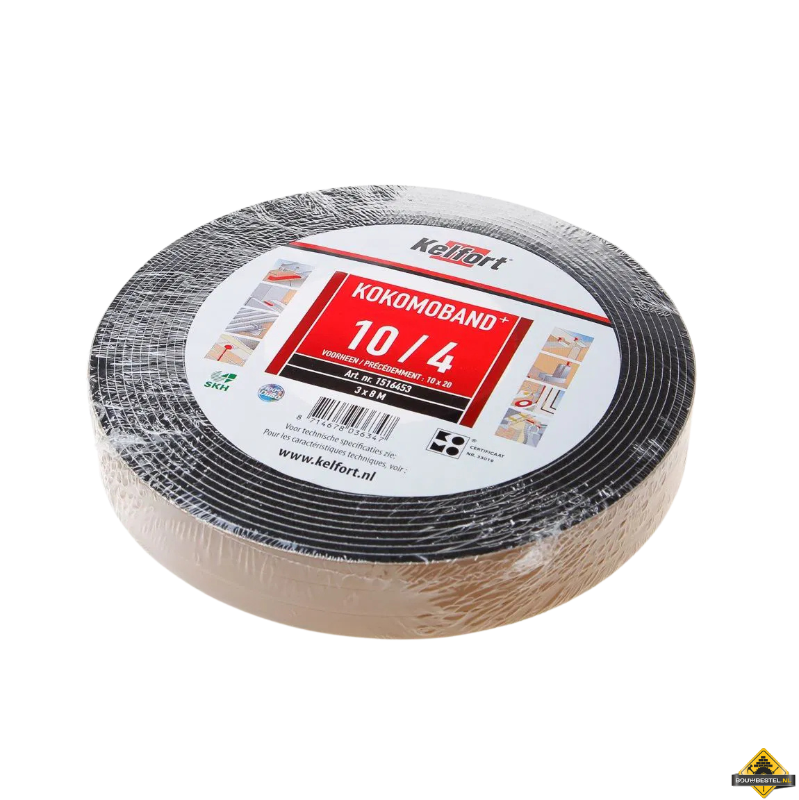 Compriband Kelfort 10/4 - 3 rollen x 8 meter lang voor voegbreedte 4-12 mm