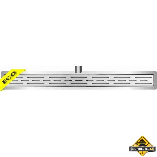 Eco RVS douchegoot met flens 100 cm (UITVERKOOP, OP = OP)