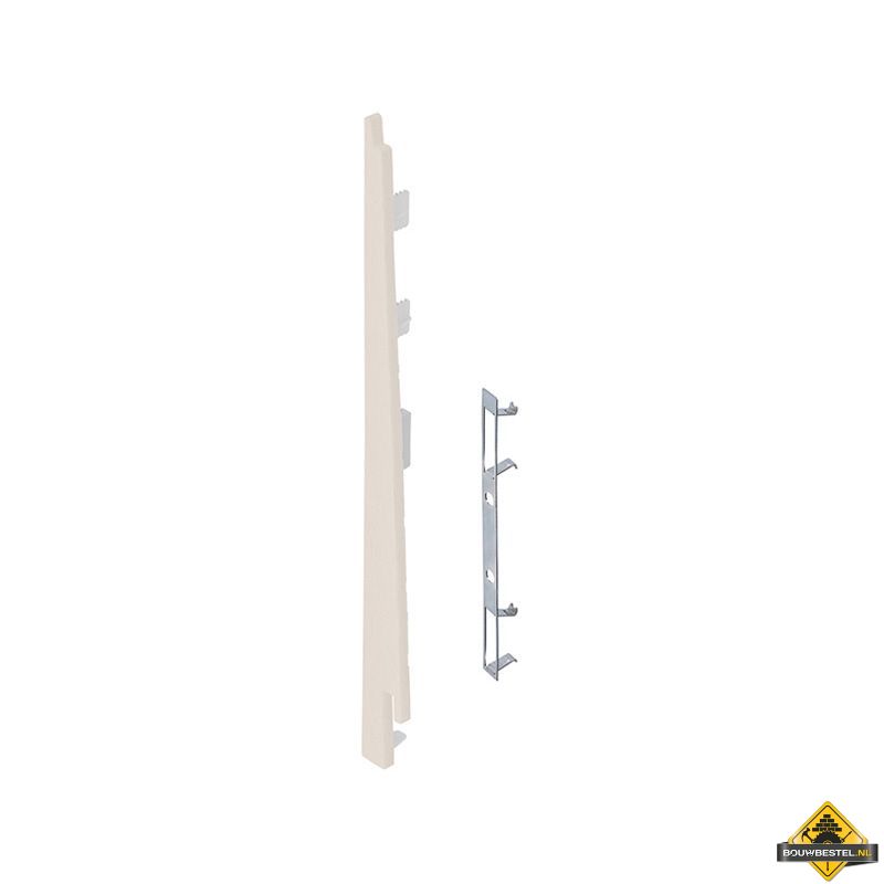 Eindkap connector links voor Keralit potdekselpaneel (5 stuks) Crème - Classic (bestelnr. 2874)