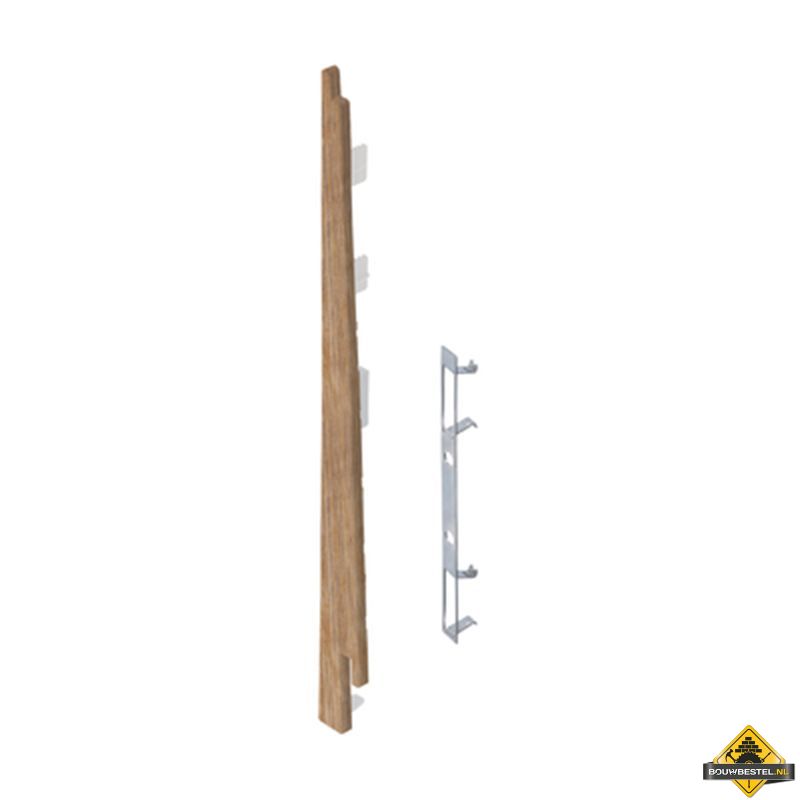 Eindkap connector links voor Keralit potdekselpaneel (5 stuks) Natuur eiken - Modern eiken (bestelnr. 2874)