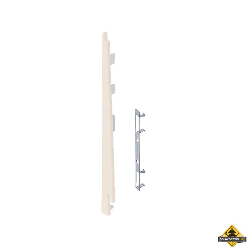 Eindkap connector links voor Keralit potdekselpaneel (5 stuks) Sandcream - Pure (bestelnr. 2874)
