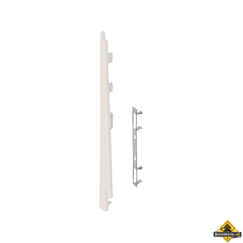 Eindkap connector links voor Keralit potdekselpaneel (5 stuks) Snowwhite - Pure (bestelnr. 2874)