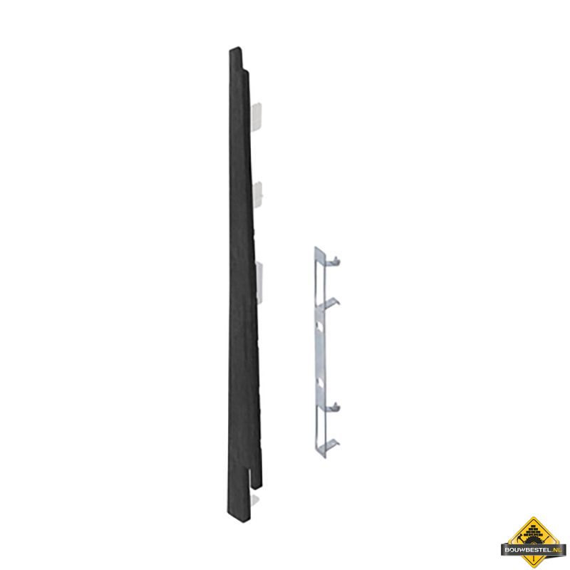 Eindkap connector links voor Keralit potdekselpaneel (5 stuks) Zwart eiken - Modern eiken (bestelnr. 2874)