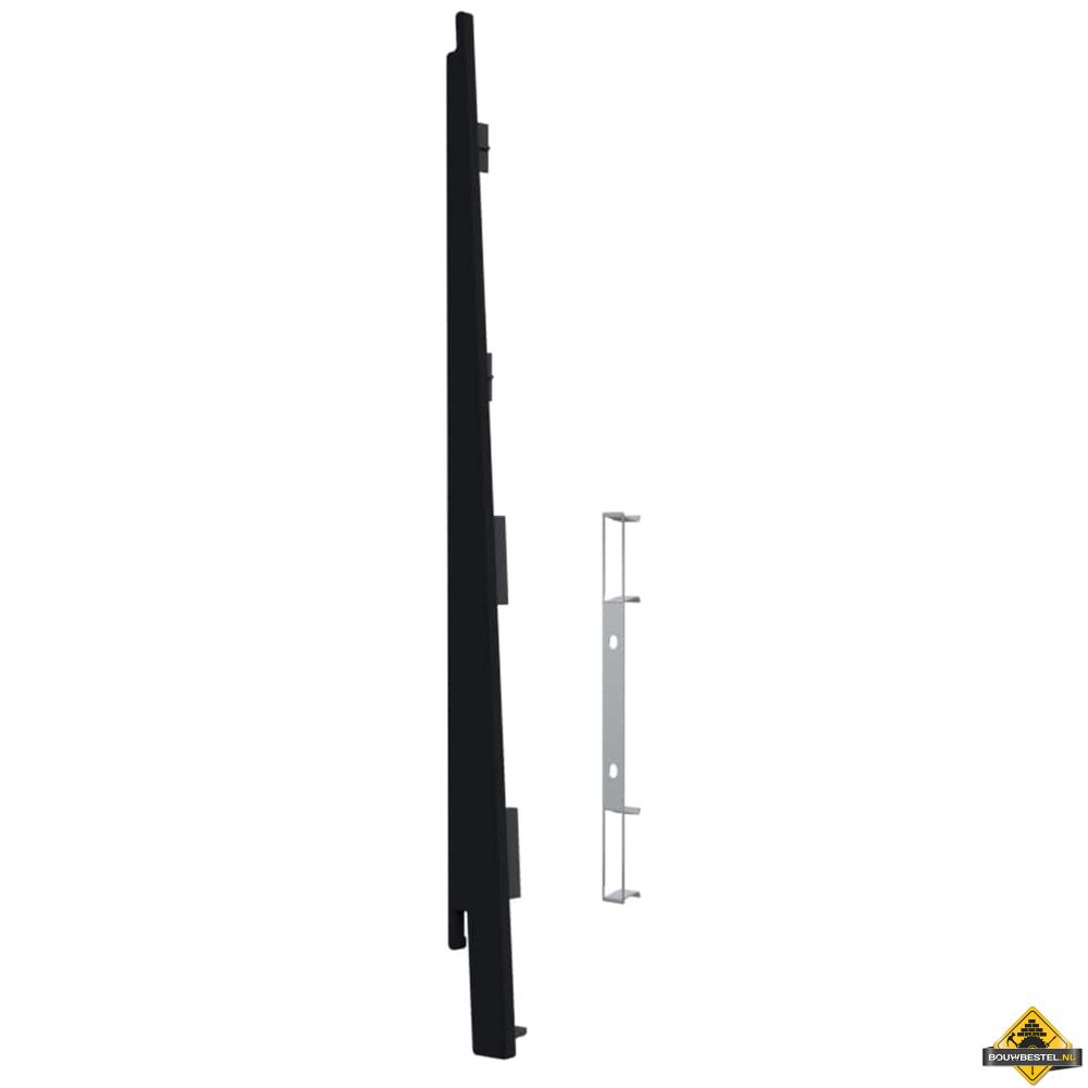 Eindkap connector links voor Keralit potdekselpaneel (5 stuks) Grafietzwart - Classic (bestelnr. 2874)