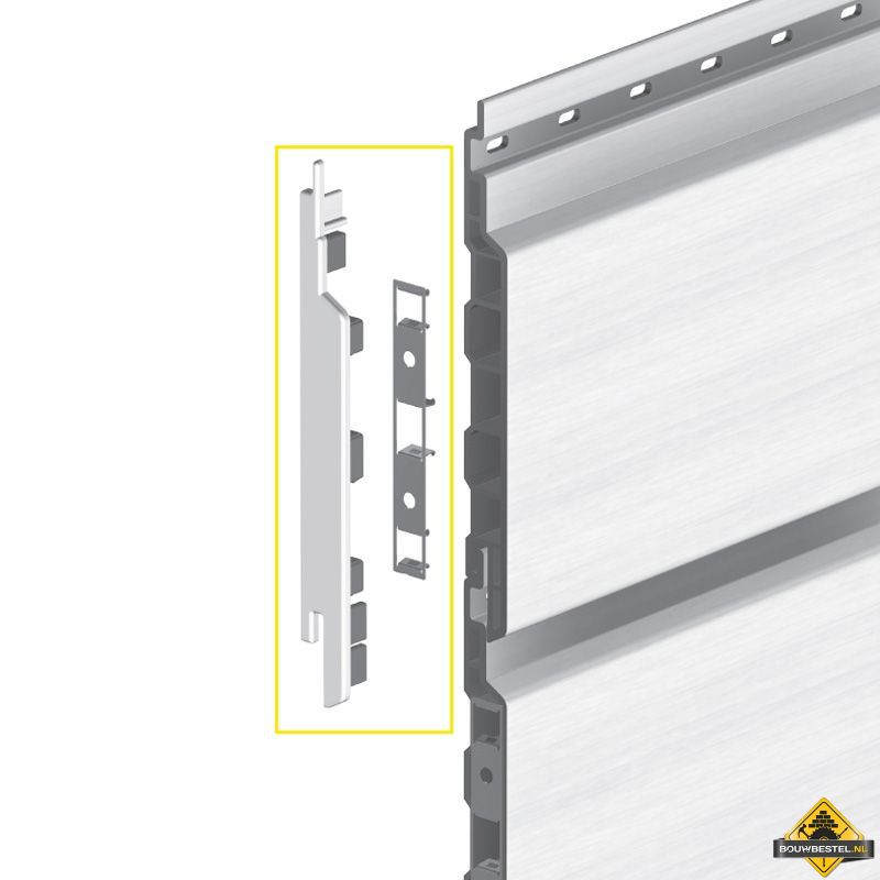 Eindkap connector links voor Keralit sponningdeel 143mm (bestelnr. 2860)