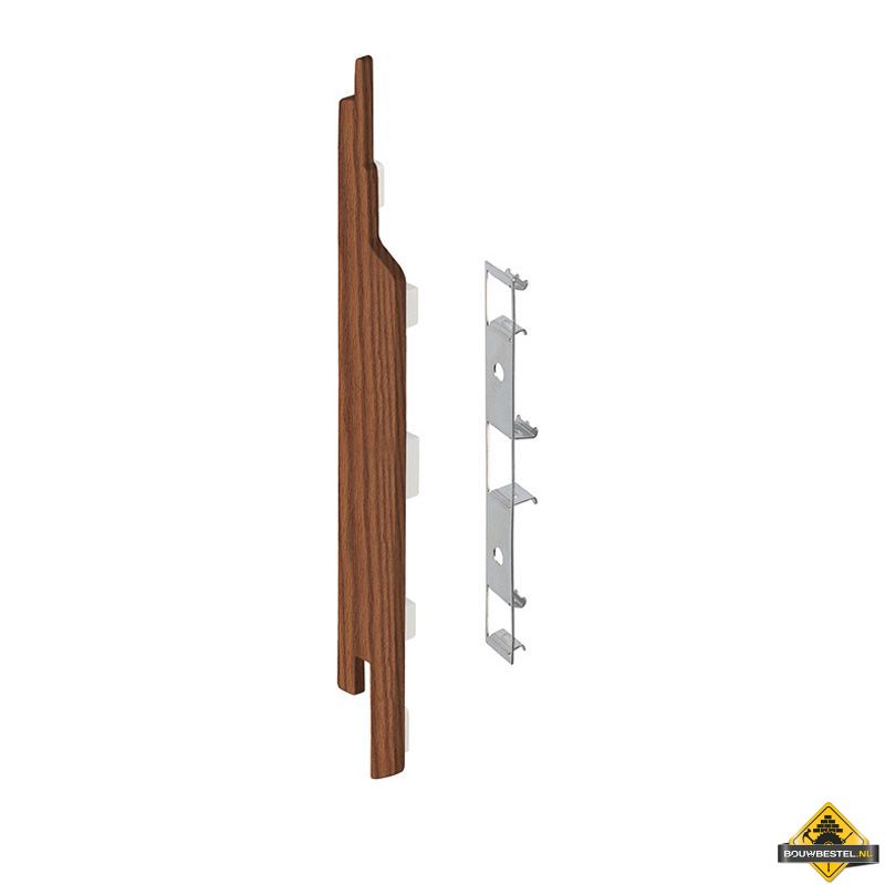 Eindkap connector links voor Keralit sponningdeel 143mm (5 stuks) Bruin redceder - Classic (bestelnr. 2860)