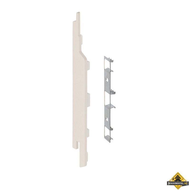 Eindkap connector links voor Keralit sponningdeel 143mm (5 stuks) Crème - Classic (bestelnr. 2860)