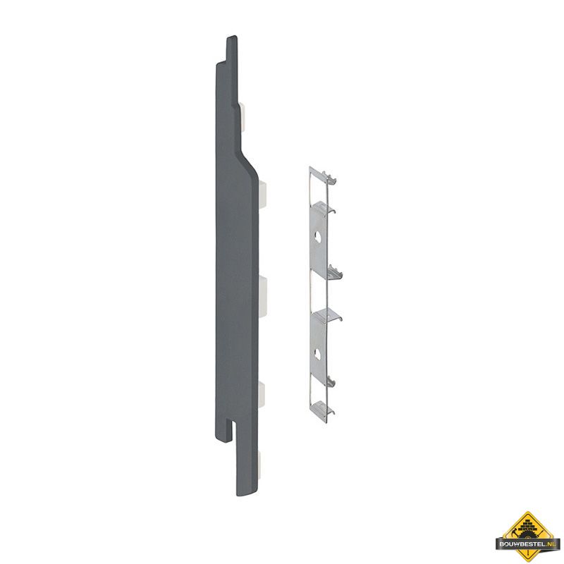 Eindkap connector links voor Keralit sponningdeel 143mm (5 stuks) Dustgrey - Pure (bestelnr. 2860)