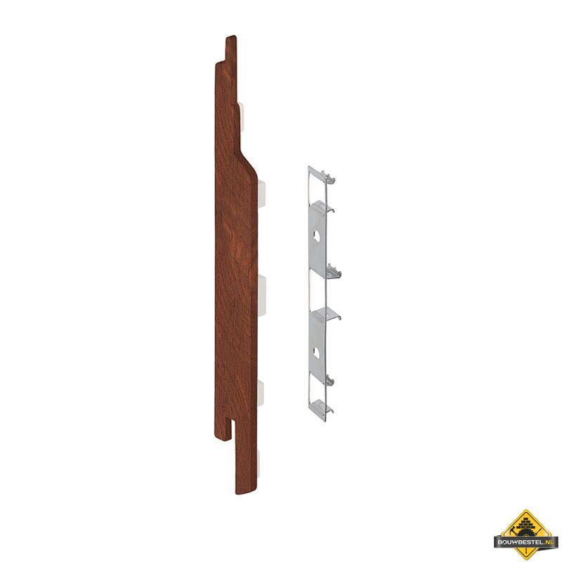 Eindkap connector links voor Keralit sponningdeel 143mm (5 stuks) Golden oak - Classic (bestelnr. 2860)