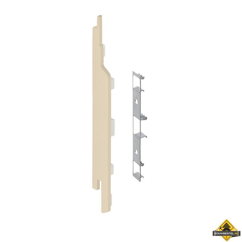 Eindkap connector links voor Keralit sponningdeel 143mm (5 stuks) Licht ivoor - Classic (bestelnr. 2860)