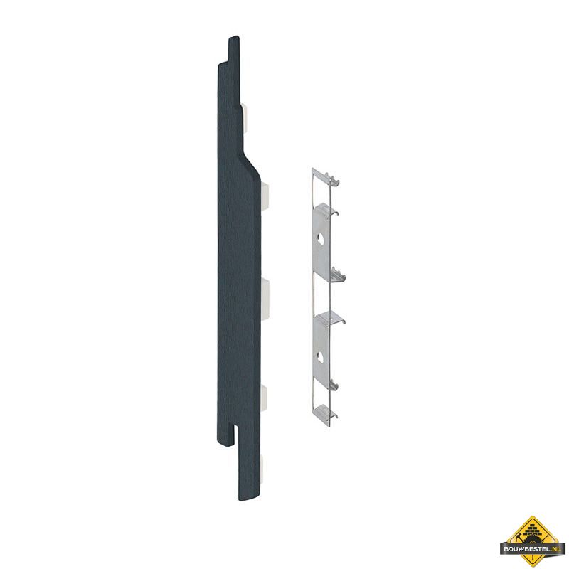 Eindkap connector links voor Keralit sponningdeel 143mm (5 stuks) Monumentenblauw - Classic (bestelnr. 2860)