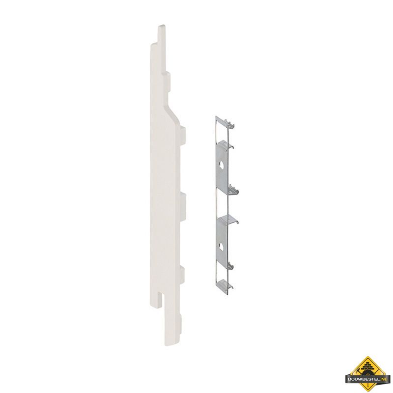 Eindkap connector links voor Keralit sponningdeel 143mm (5 stuks) Snowwhite - Pure (bestelnr. 2860)