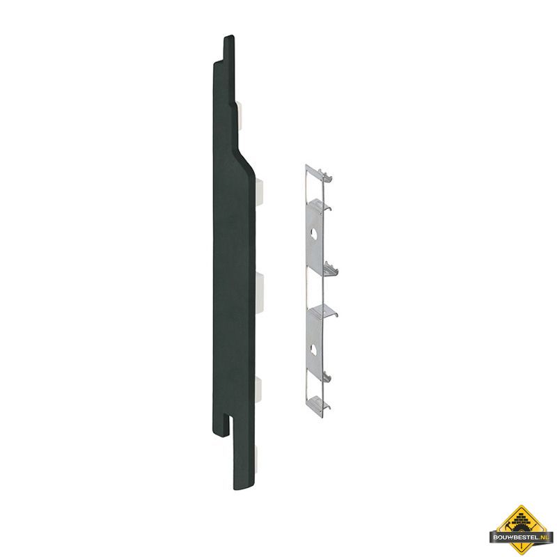 Eindkap connector links voor Keralit sponningdeel 143mm (5 stuks) Timbergreen - Pure (bestelnr. 2860)