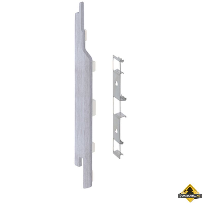 Eindkap connector links voor Keralit sponningdeel 143mm (5 stuks) Wit eiken - Modern eiken (bestelnr. 2860)