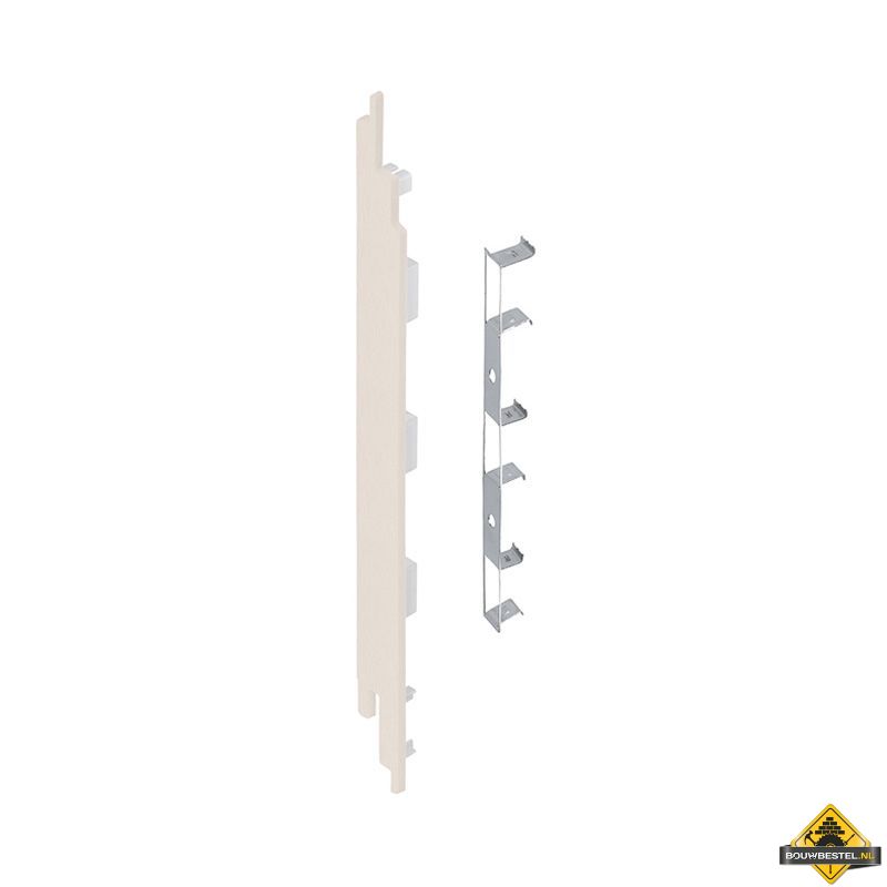 Eindkap connector links voor Keralit sponningdeel 190mm (5 stuks) Crème - Classic (bestelnr. 2884)