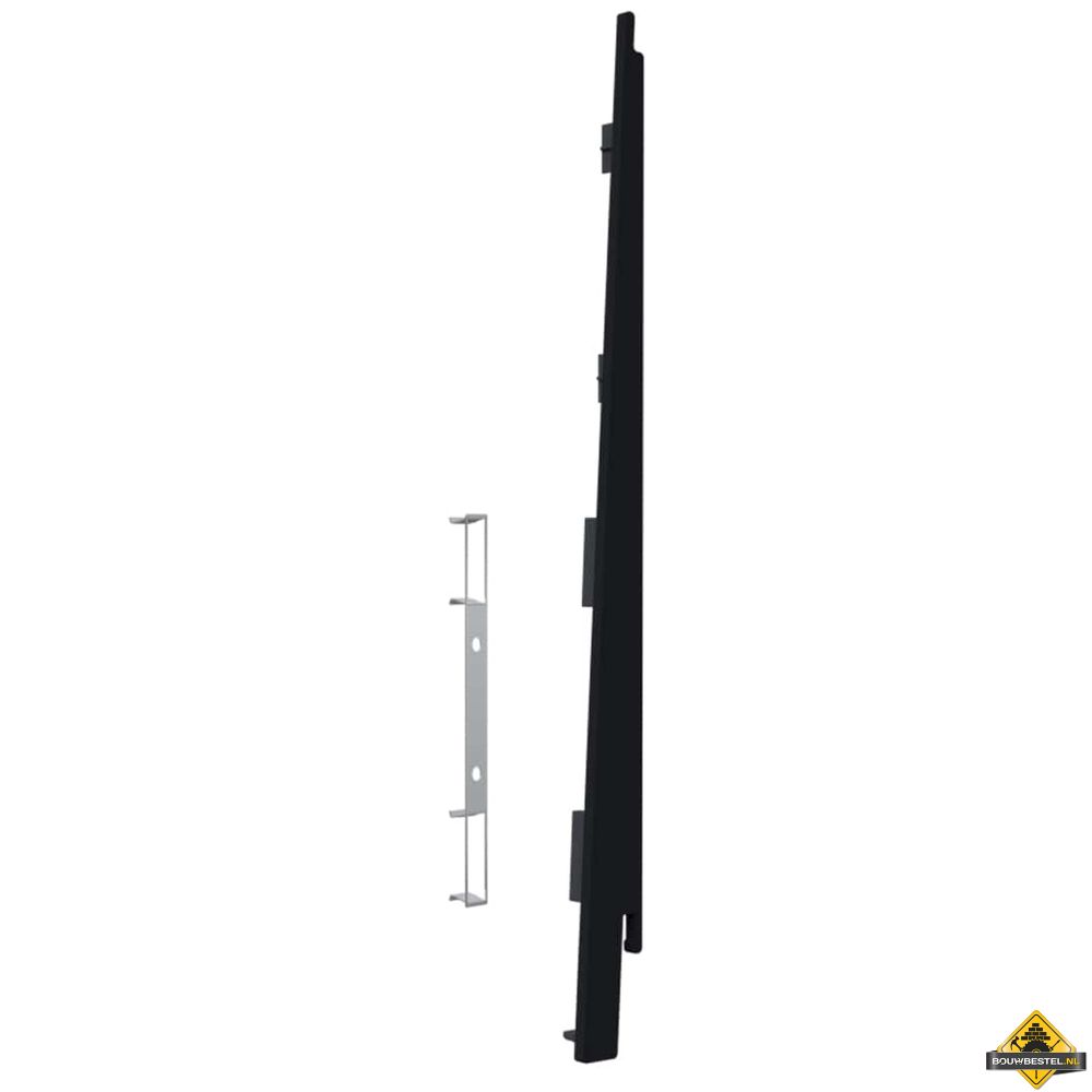 Eindkap connector rechts voor Keralit potdekselpaneel (5 stuks) Grafietzwart - Classic (bestelnr. 2875)