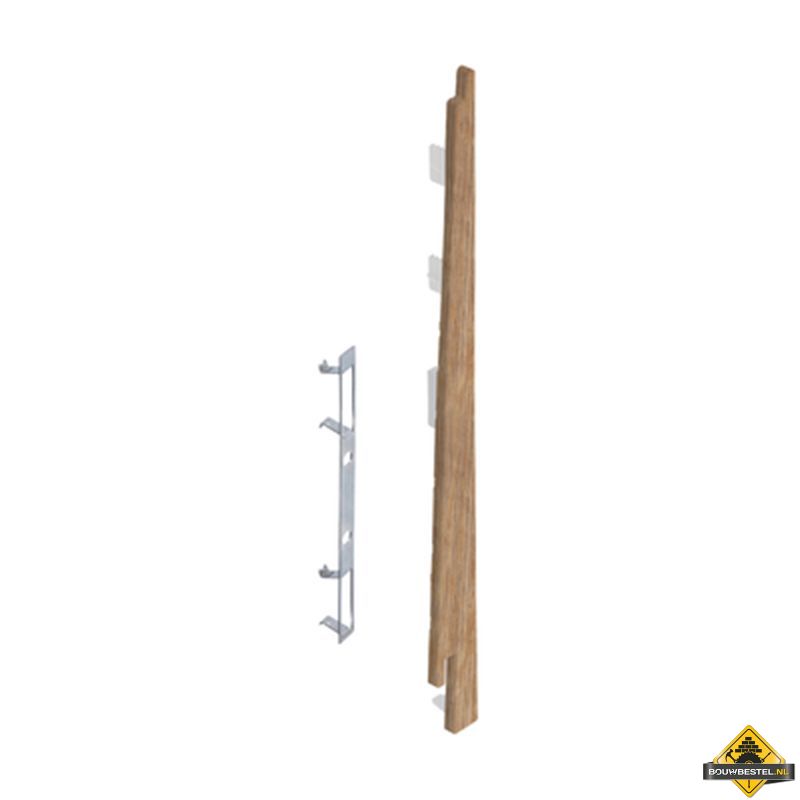 Eindkap connector rechts voor Keralit potdekselpaneel (5 stuks) Natuur eiken - Modern eiken (bestelnr. 2875)