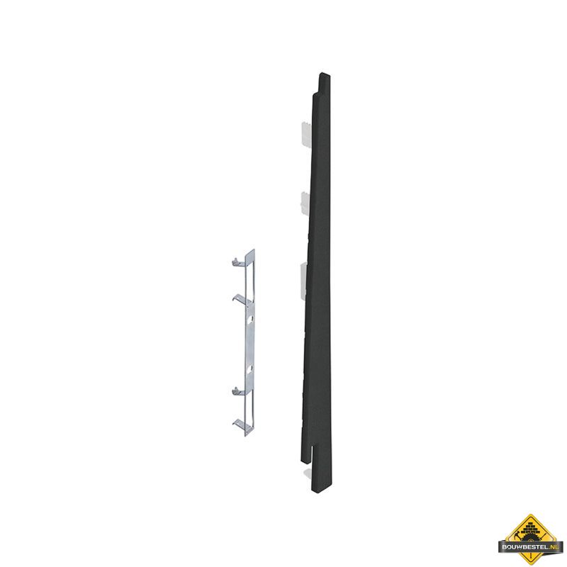 Eindkap connector rechts voor Keralit potdekselpaneel (5 stuks) Nightblack - Pure (bestelnr. 2875)