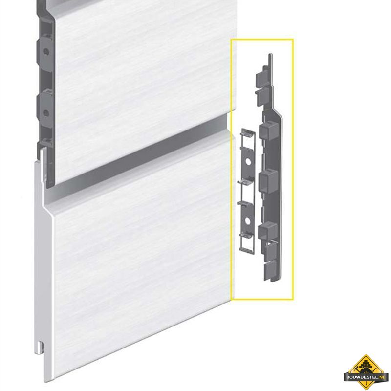 Eindkap connector rechts voor Keralit sponningdeel 143mm (bestelnr. 2865)