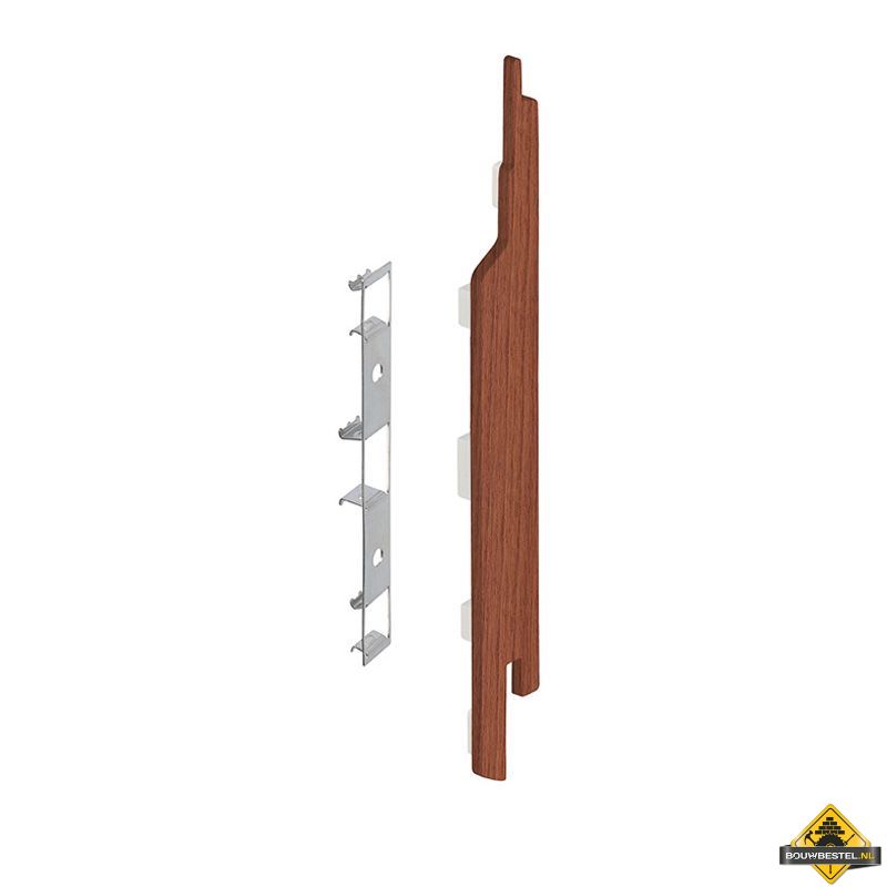 Eindkap connector rechts voor Keralit sponningdeel 143mm (5 stuks) Californian Redwood - Classic (bestelnr. 2865)