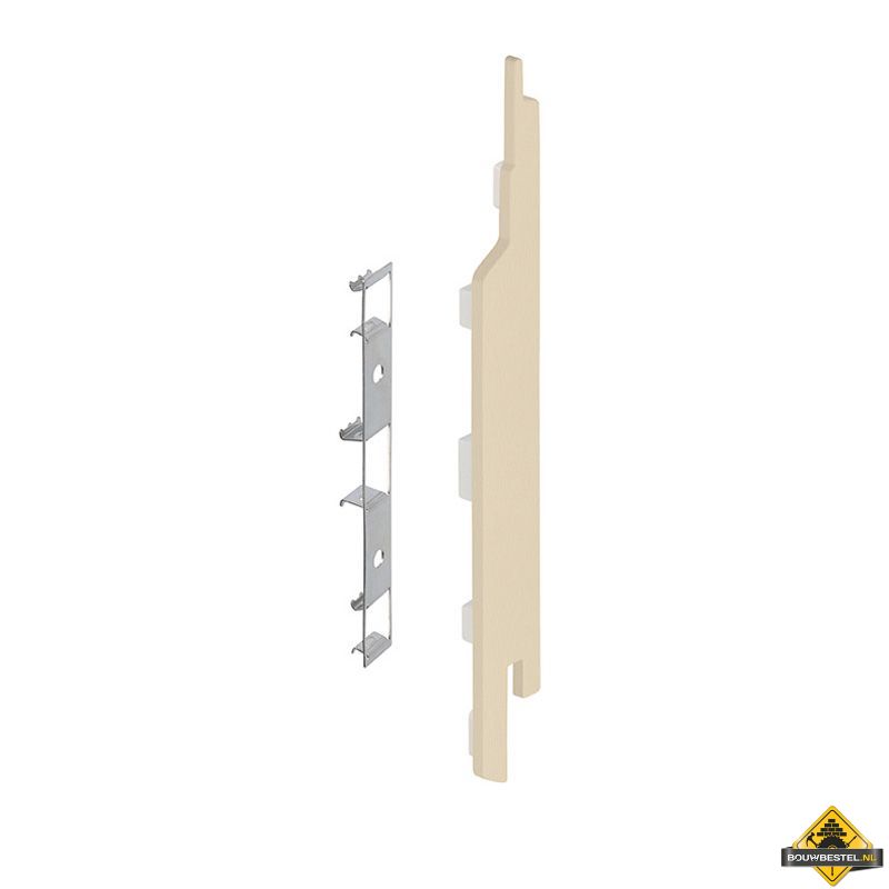 Eindkap connector rechts voor Keralit sponningdeel 143mm (5 stuks) Licht ivoor - Classic (bestelnr. 2865)