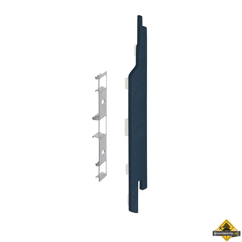 Eindkap connector rechts voor Keralit sponningdeel 143mm (5 stuks) Staalblauw - Classic (bestelnr. 2865)