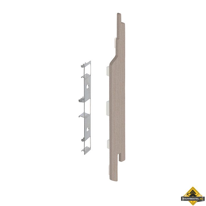 Eindkap connector rechts voor Keralit sponningdeel 143mm (5 stuks) Vergrijsd ceder - Classic (bestelnr. 2865)