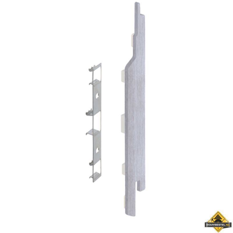 Eindkap connector rechts voor Keralit sponningdeel 143mm (5 stuks) Wit eiken - Modern eiken (bestelnr. 2865)