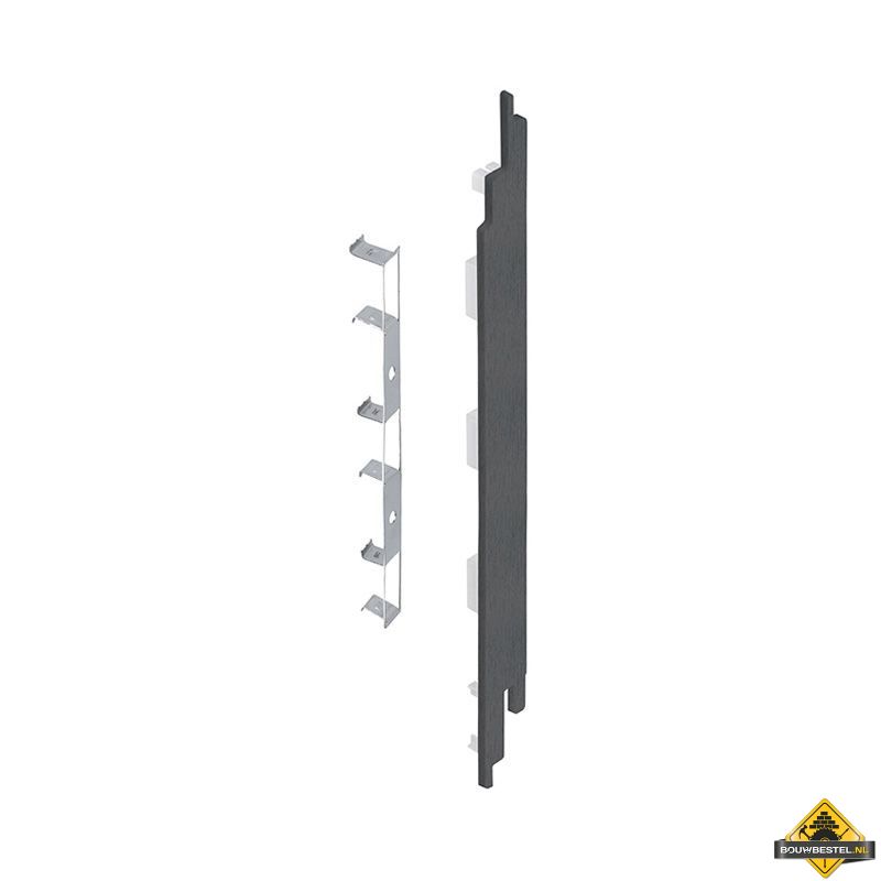 Eindkap connector rechts voor Keralit sponningdeel 190mm (5 stuks) Antraciet - Classic (bestelnr. 2885)
