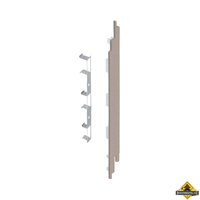 Eindkap connector rechts voor Keralit sponningdeel 190mm (5 stuks) Vergrijsd ceder - Classic (bestelnr. 2885)
