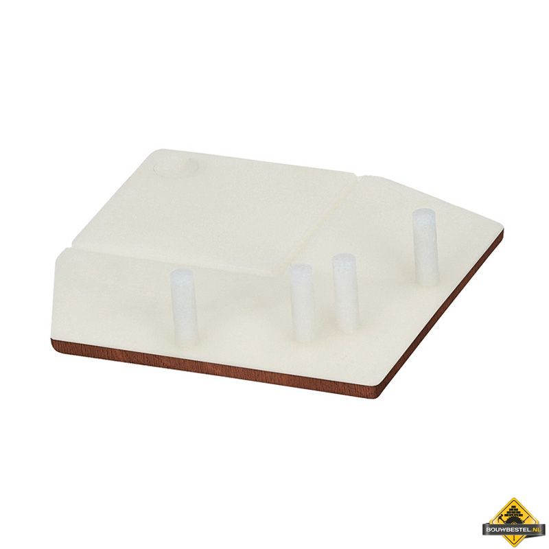 Eindkap uitwendig rechthoekverbindingsprofiel Keralit Golden oak - Classic (bestelnr. 2822)
