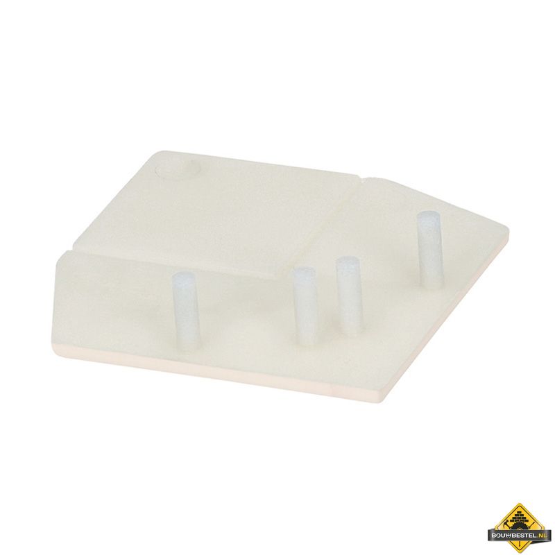 Eindkap uitwendig rechthoekverbindingsprofiel Keralit Sandcream - Pure (bestelnr. 2822)