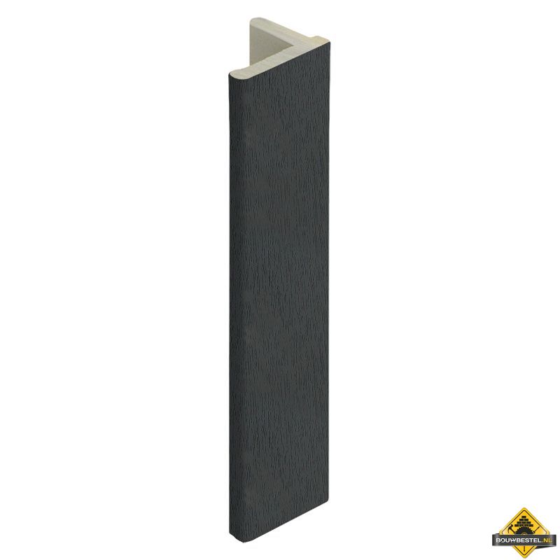 Eindprofiel 10mm voor Keralit dakrand Antraciet - Classic (bestelnr. 2836)