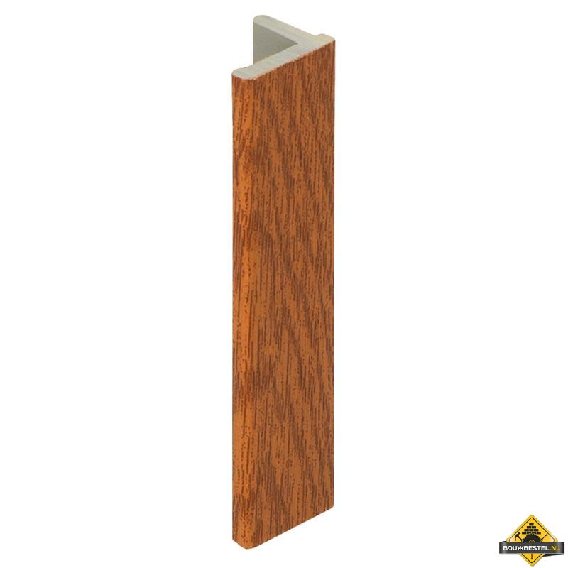 Eindprofiel 10mm voor Keralit dakrand Golden oak - Classic (bestelnr. 2836)