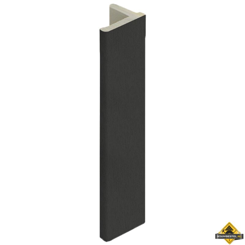 Eindprofiel 10mm voor Keralit dakrand Grafietzwart - Classic (bestelnr. 2836)