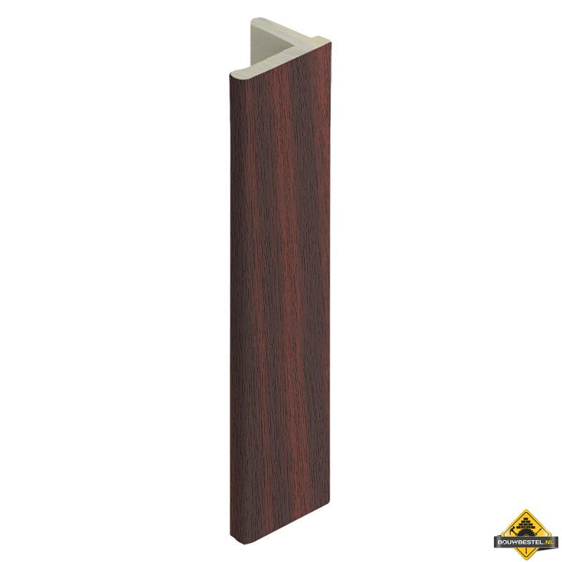 Eindprofiel 10mm voor Keralit dakrand Mahonie - Classic (bestelnr. 2836)