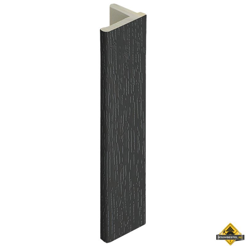 Eindprofiel 10mm voor Keralit dakrand Zwartgrijs - Classic (bestelnr. 2836)